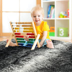 8x10 Extra Large Black and White Fluffy Area Rug Non-Slip - Image 6