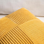 Fancy Homi Set of 2 Gold Yellow Boho Long Lumbar Body Decorative Throw Pillow - Image 3