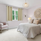 Blackout Curtains for Bedroom, Light Beige, 38 x 54 Inch, 2 Panels | Thermal - Image 6