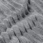 BEDELITE 3D Ribbed Jacquard Grey King Size Blankets - Image 3