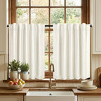 36 Inch Length Linen Blackout Curtains - Image 3
