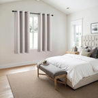 MIULEE Blackout Curtains for Bedroom 2 Panels 40 x 45 Inch Long Cobblestone | - Image 6