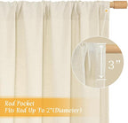 48 inches Long Short Window Linen Curtains - Image 3