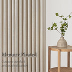 Topfinel 102 Inch Curtains 1 Panels Set, One Packs Pinch Pleat Back Tab Linen - Image 4