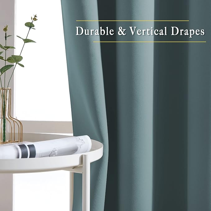 NICETOWN Blackout Living Room Curtains Extra Wide, Triple Weave Grommet Top - Image 5