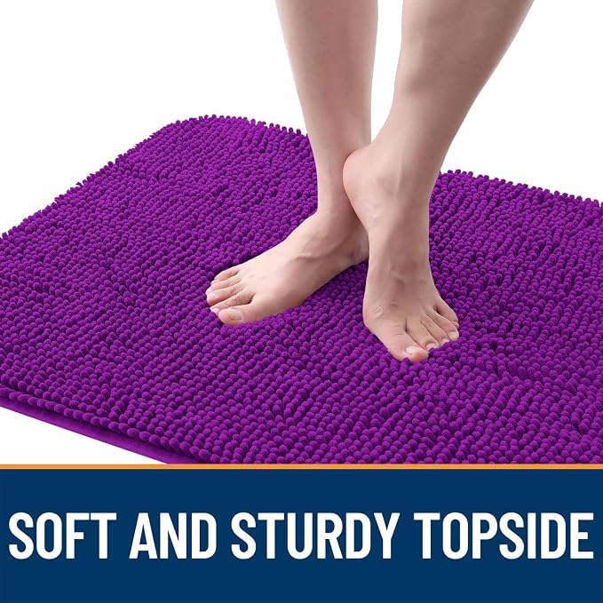 OLANLY Dog Door Mat for Muddy Paws 30x20, Super Absorbent Chenille Mud Mat | - Image 4