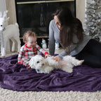 Bedsure GentleSoft Fleece Throw XL Blanket Purple - Image 7