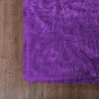 Goolela Purple Fluffy Sheepskin Rug 4x6 - Image 6