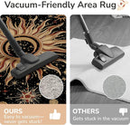 Vacuum-Friendly, Round 6ft Washable Area Rug - Image 4