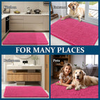 OLANLY Dog Door Mat for Muddy Paws 24x16, Super Absorbent Chenille Mud Mat | - Image 8