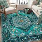 SERISSA 3x5 Washable Non Slip Boho Area Rug - Image 5