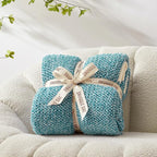 Snuggle Sac Teal Blue Oversized Throw Blankets, Super Soft Warm Cozy Throw - Image 7