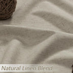 Extra Long 100% Blackout Linen Curtains - Image 3