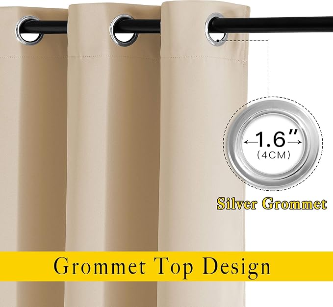 NICETOWN Blackout Draperies Curtains Panels - Image 2