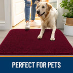 OLANLY Dog Door Mat for Muddy Paws 59x32, Super Absorbent Chenille Mud Mat | - Image 6