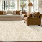 5x7 Ft Area Rugs for Living Room, Soft Non-Slip Machine Washable Rug, Vintage - Image 4