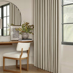 Extra Wide Burlywood Birch Pleated Blackout Linen 60 x 84 Inch Curtains | 100% - Image 7