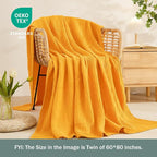 EMME Muslin Blankets for Adults Throw Blanket for Couch Breathable Gauze Soft - Image 3