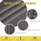 NICETOWN Short Blackout Grey Curtain - Image 4