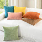 CaliTime Decorative Throw Pillow Covers 22 X 22 Inches Mustard Yellow | Pack of - Image 4