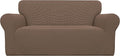 Easy-Going Stretch Oversized Loveseat Couch Covers Washable Brown | 1-Piece by Easy-Going