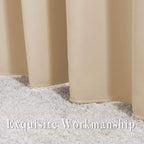NICETOWN Beige Room Darkening Curtains Blackout 36 inch Curtains - Image 6