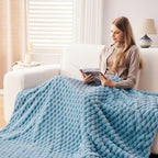 NEWCOSPLAY Fleece Clouds Cozy King Blanket - Image 4