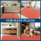 OLANLY Dog Door Mat for Muddy Paws 36x24, Super Absorbent Chenille Mud Mat | - Image 8