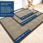 OLANLY Front Door Mat Outside Entrance 59x23, Waterproof Heavy-Duty Doormat | - Image 2