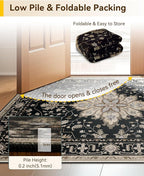 RELEANY Washable Area Rug, Large 10'x12', Water Repellent, Pet Friendly - Image 6
