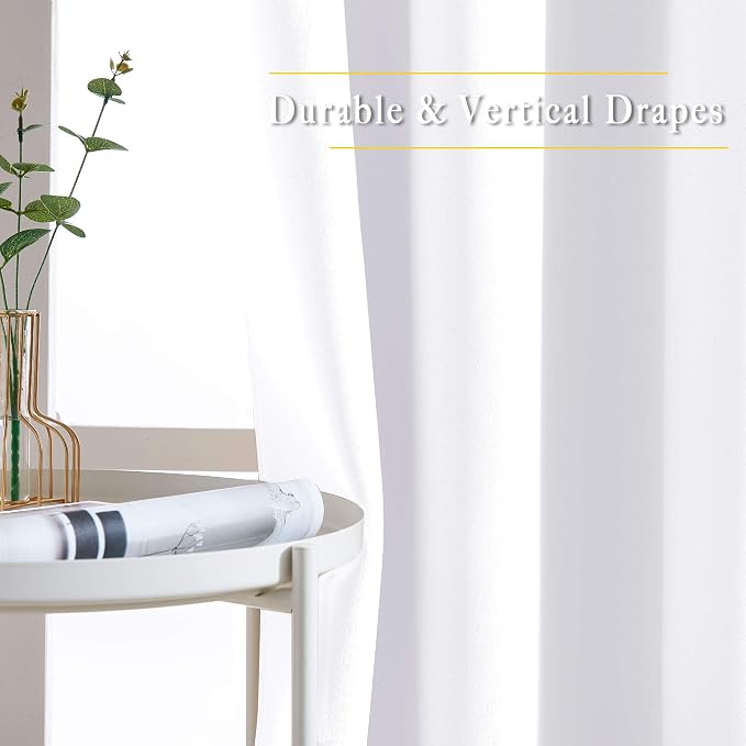 NICETOWN White Curtains for Living Room - Image 5