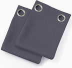 Grey Thermal Blackout Curtains/52 x 72 Inch/Set of 2 Panels Room Darkening - Image 9