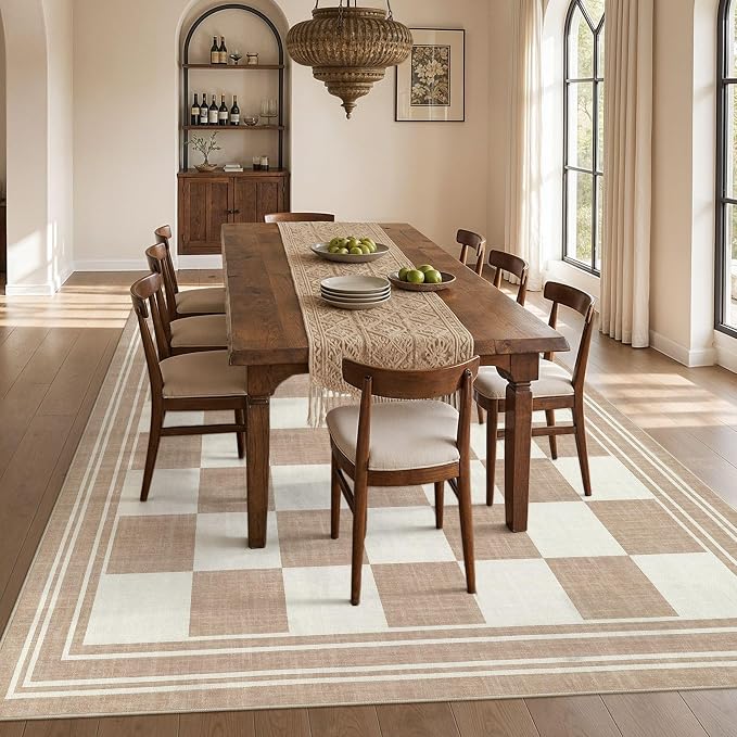 cotiled Boho 5x7 Area Rugs for Living Room: Soft Moroccan Washable Rug | Solve - Image 6