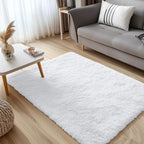 OLANLY 2x3 Machine Washable Small Bedside Rug, Soft Fluffy Shaggy Entryway - Image 5
