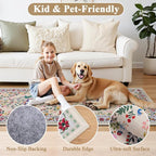HEBE Hallway Runner Rug 2'x6', Washable Non Slip Kitchen Rug Runner | Soft Boho - Image 3