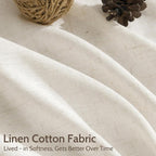 Modern Linen Curtains 63 Inch Length - Image 4