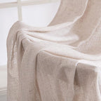 MIULEE Natural White Linen Curtains 64 Inch Length 2 Panels - Image 6