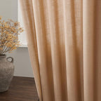 Camel Linen Curtains 2 Panels Set - Image 4