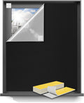 Blackout Curtains 47"x48" Portable No Drill Black Out Window Cover | 100% by Sumobaby