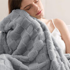 Bedsure GentleSoft Silver Grey Throw Blanket - Image 8