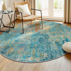 RELEANY Washable Round 8ft Area Rug - Image 2