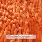 NEWCOSPLAY Fleece Ribbed Cozy Throw Blanket - Image 5