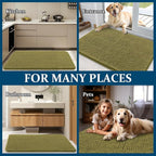 OLANLY Dog Door Mat for Muddy Paws 54x24, Super Absorbent Chenille Mud Mat | - Image 8
