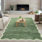GarveeHome Scalloped Large 10x13 Rug by GarveeHome