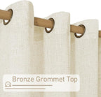 Natural Semi Sheer Linen Curtains - Image 3