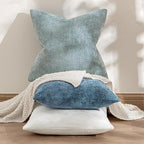 MIULEE Decorative Couch Throw Pillow Covers 20x20 Inch Coastal Blue 2 Pack | - Image 4