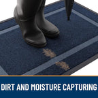 OLANLY Front Door Mat Outside 33x21, All-Season Heavy-Duty Rubber Doormat | Blue - Image 5