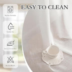 MYSKY HOME White Sheer Curtains 63 inch Length - Image 7
