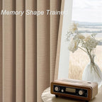 Topfinel Tan Blackout Curtains for Living Room 100 inch Long, Thick Linen Pinch - Image 4