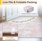 RELEANY Washable 4'x6' Abstract Area Rug - Image 6